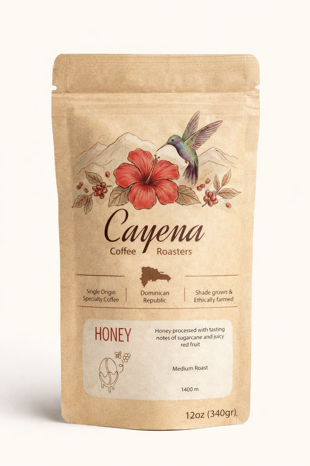 "Honey" Dominican Republic Roasted Coffee Beans